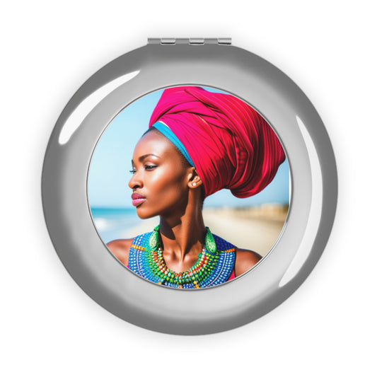 Young Mother in the Motherland Compact Travel Cosmetic Mirror