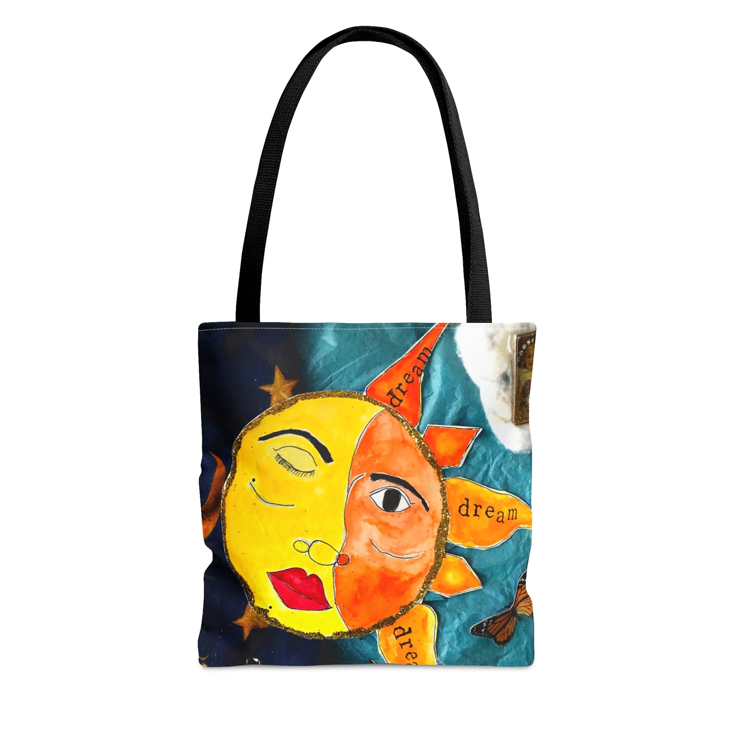 Celestial Circus Sun/Moon Shopping Tote Bag