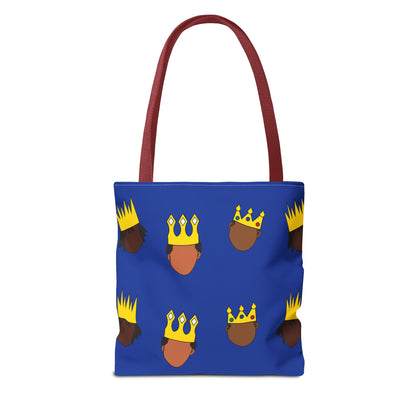 Black Kings Large-Print Canvas Tote Bag