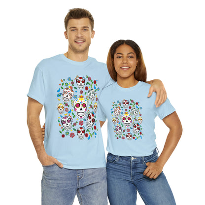 Day of the Dead Sugar Skulls Custom T-Shirt (Multiple Colors)