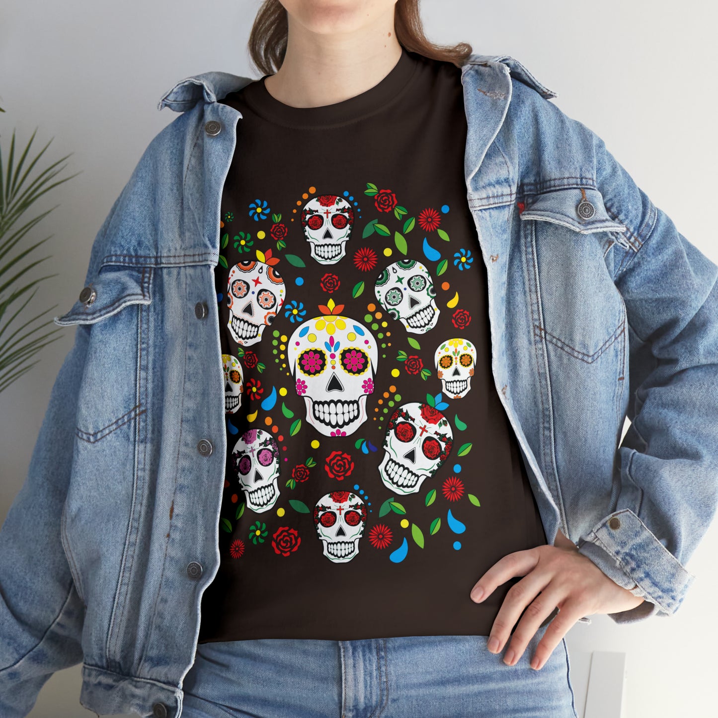 Day of the Dead Sugar Skulls Custom T-Shirt (Multiple Colors)