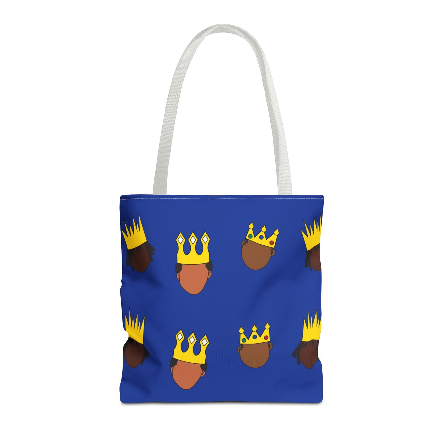 Black Kings Large-Print Canvas Tote Bag