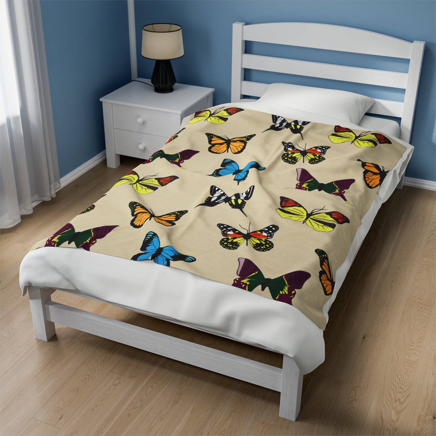 Butterflies Velveteen Plush Blanket