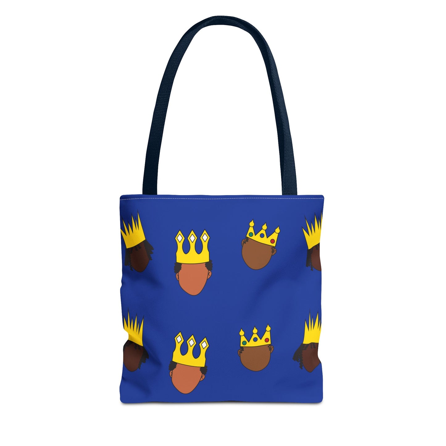 Black Kings Large-Print Canvas Tote Bag