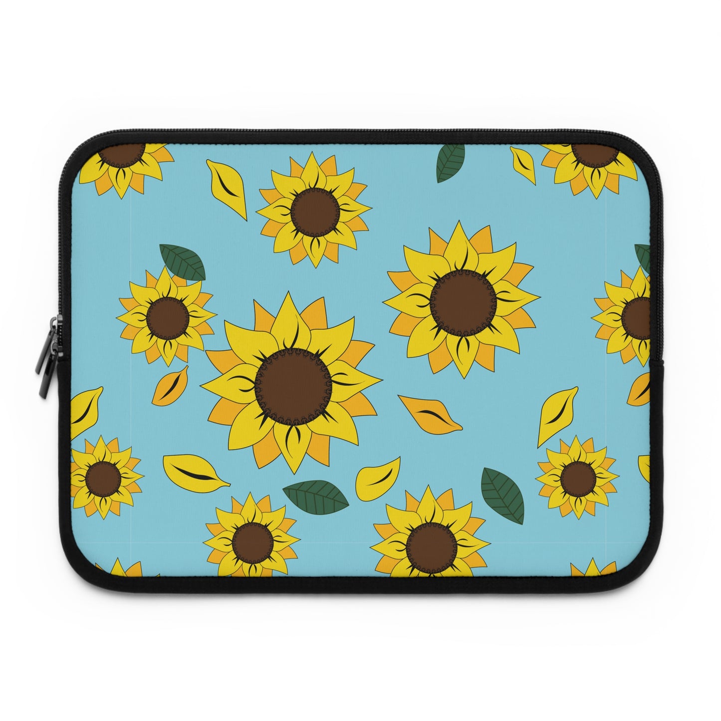 13" Sunflower patterned laptop sleeve