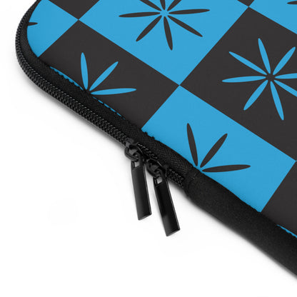 Black & Blue Mid-century Style Atomic Laptop Sleeve