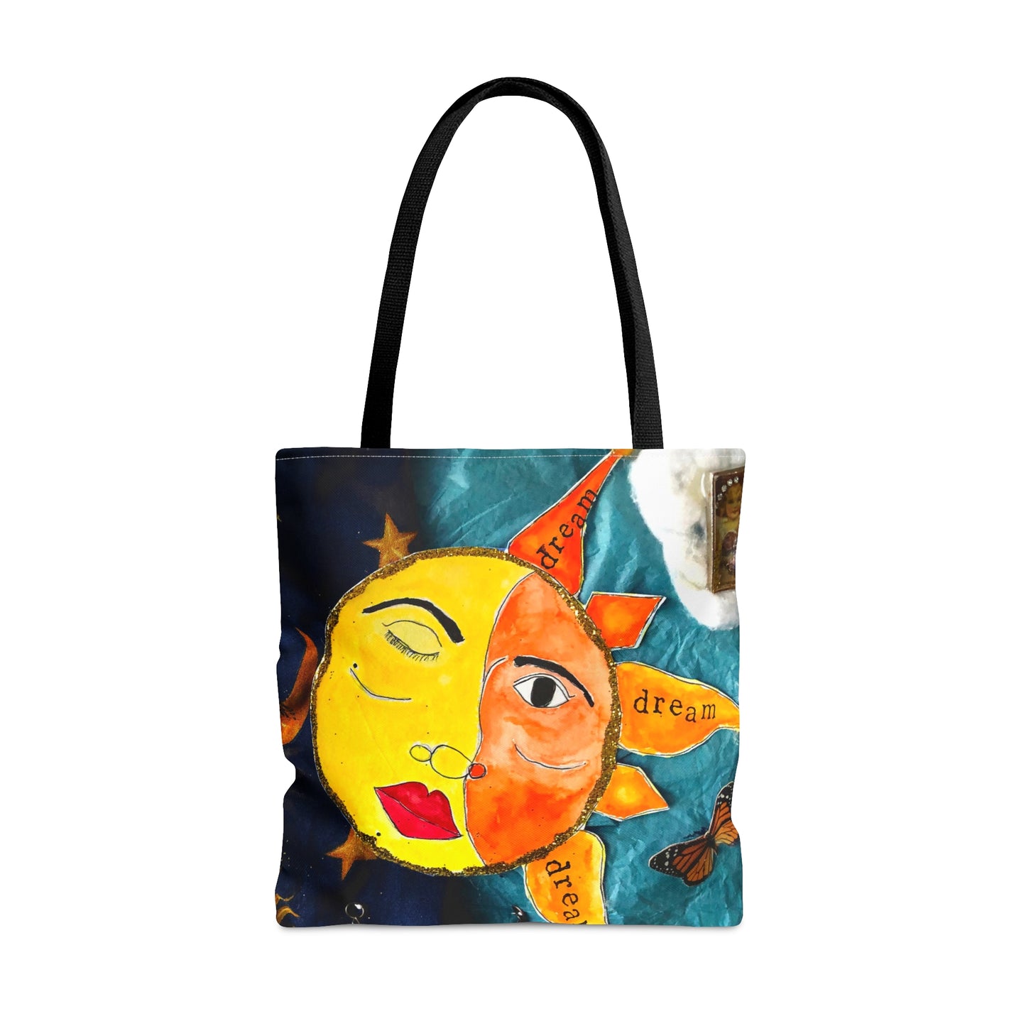 Celestial Circus Sun/Moon Shopping Tote Bag