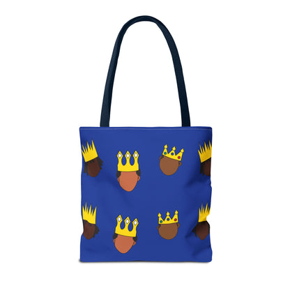 Black Kings Large-Print Canvas Tote Bag