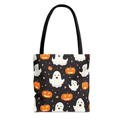 Halloween Ghost and Jack-O-Lanterns Tote Bag