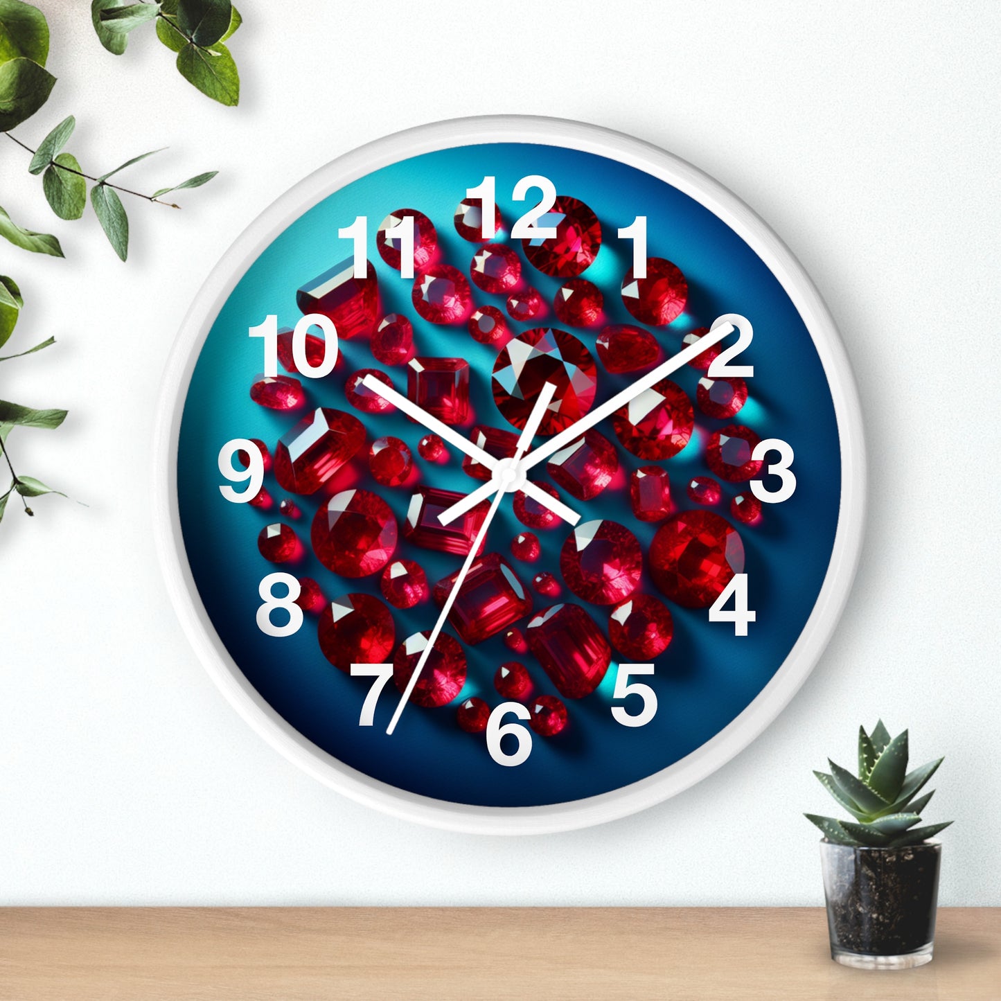 Ruby Revel Round Analog Wall Clock